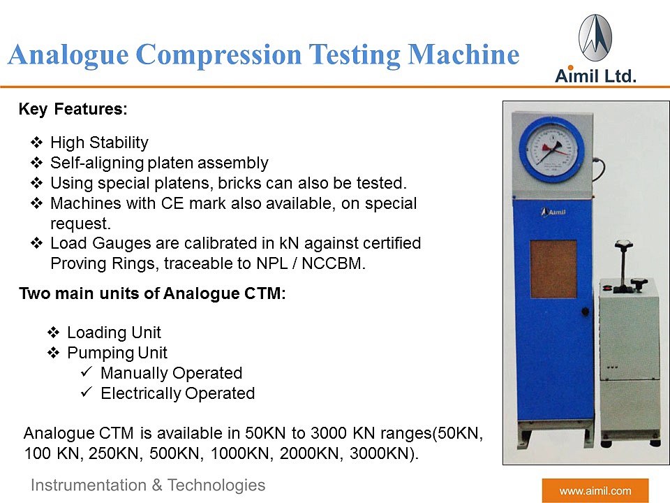 Compression Testing Machine (Aimil)