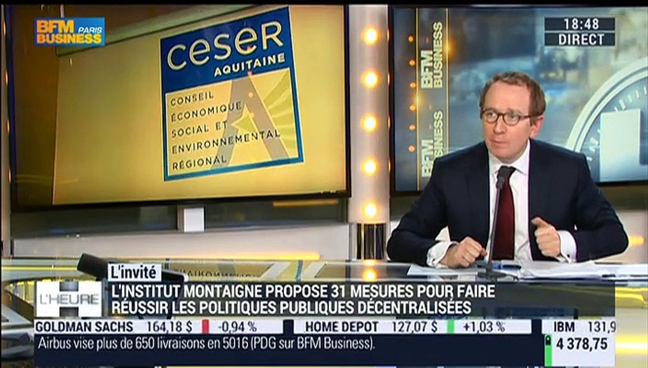 Pour une décentralisation efficace : interview de Laurent Bigorgne sur BFM Business