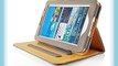 JAMMYLIZARD | Funda De Piel Para Samsung Galaxy TAB 2 7.0 Tipo Libro Con Soporte GRIS / CANELA