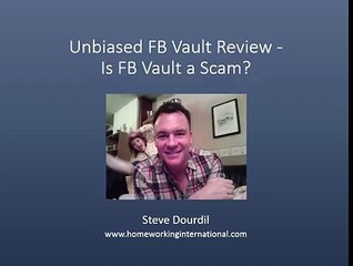 FB Vault Honest Review - Is FB Vault a Scam?