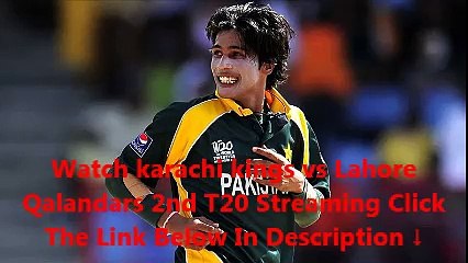 KHI kings vs LHR Qalandars 2nd T20