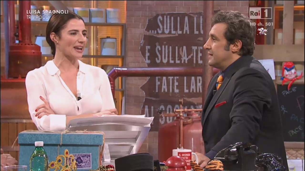 Luisa Ranieri ospite di Flavio Insinna ad Affari Tuoi