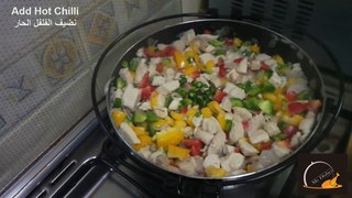 طريقة عمل صينية الرز بالدجاج - How to Make Rice with Chicken Casserole
