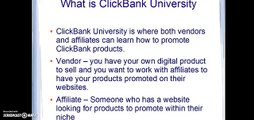 What is ClickBank & Review of ClickBank University