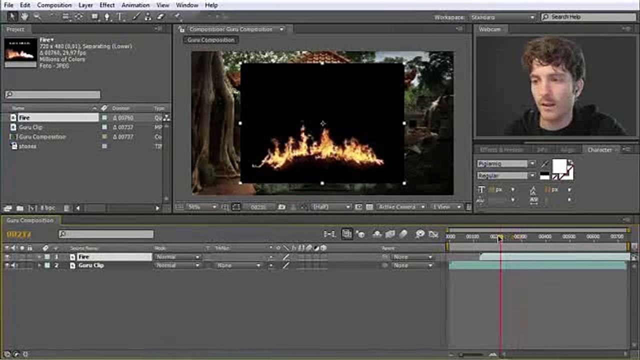 After Effects Beginner Tutorial Clip4-1