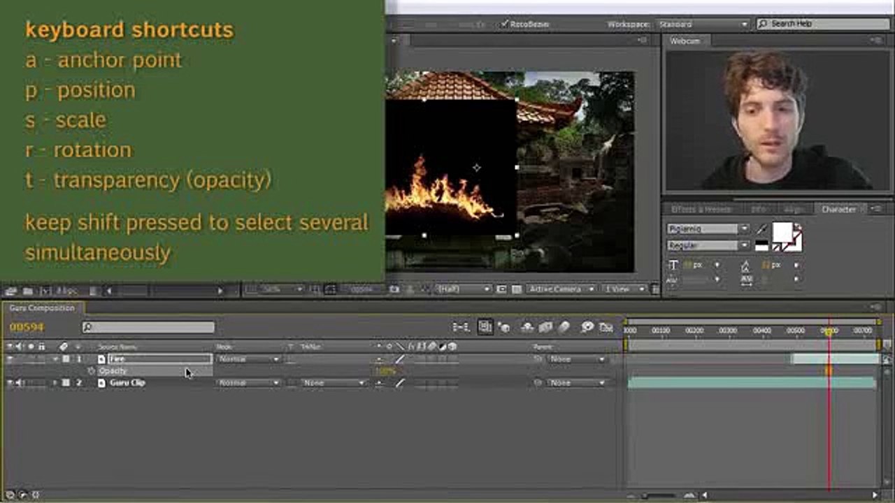 After Effects Beginner Tutorial Clip5-2