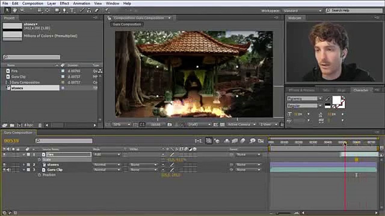 After Effects Beginner Tutorial Clip6-3