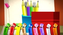 Цвета для детей, мультик раскраска Малыши Карандаши: BabyfirstTV - Учим цвета