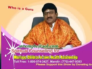SWAMIJI SRI SELVAM SIDDHAR SATSANG - WHO IS A GURU PART 1
