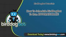 How To Schedule BirdDogBot To Run Automatically