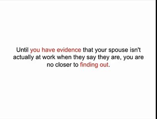 How to Catch a Cheating Spouse