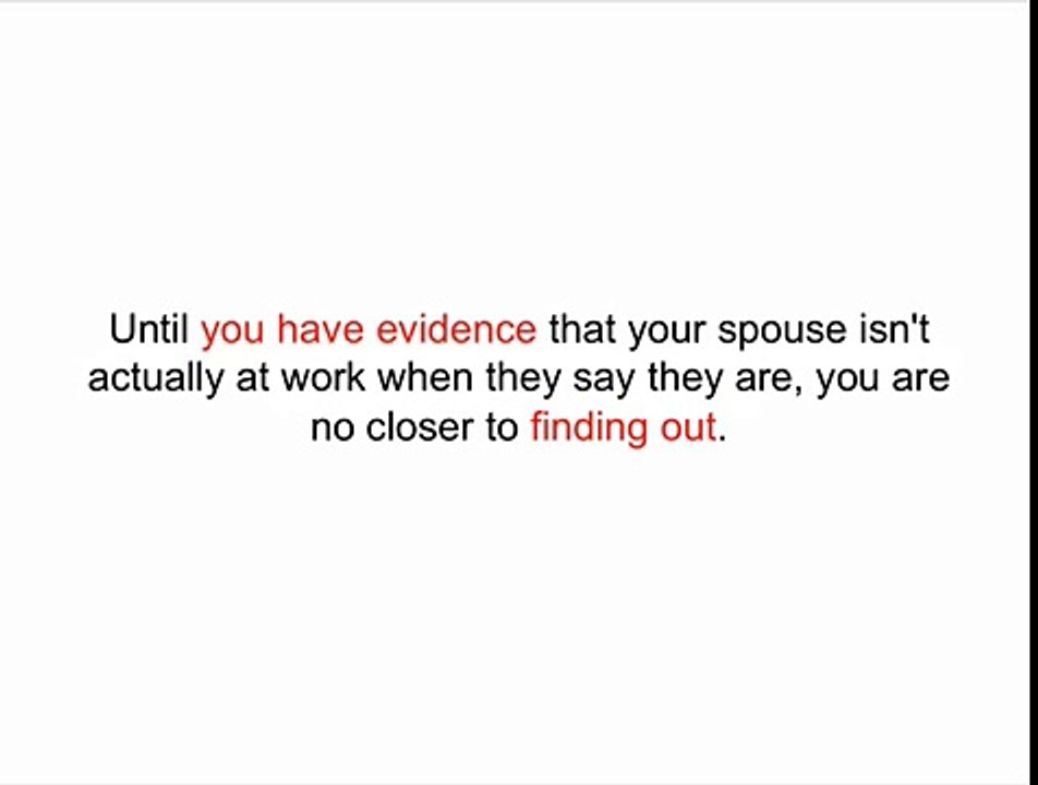 How to Catch a Cheating Spouse