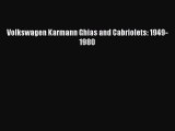 [PDF Download] Volkswagen Karmann Ghias and Cabriolets: 1949-1980 [PDF] Full Ebook