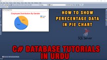C# Chart Control Tutorial In Urdu - How to Show Percentage data In Pie Chart