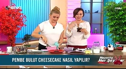 PEMBE BULUT CHEESECAKE, ÇİKOLATA BOMBASI, KEÇE SEPET, ŞİŞSİZ, TIĞSIZ, ÖRGÜ TEKNİĞİ İLE BATTANİYE YAPIMI