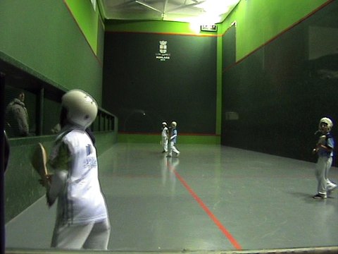 Championnat de France paleta cuir trinquet poussin janvier 2016 à Morlaas 2/5