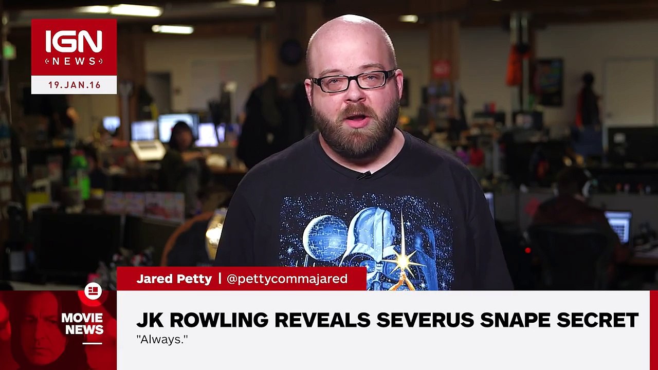 J.K. Rowling Reveals Severus Snape Secret - IGN News
