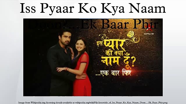 Iss Pyaar Ko Kya Naam Doon...Ek Baar Phir