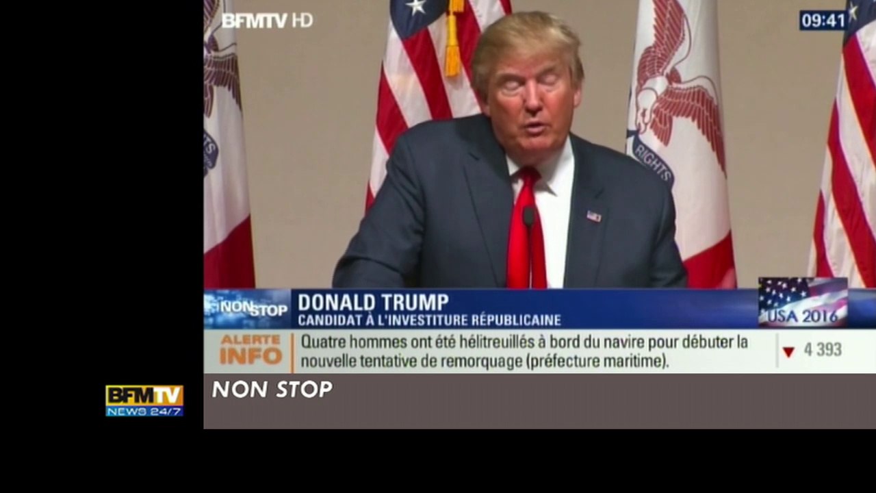 "Je pourrais me pointer au milieu de la 5ème Avenue et tuer quelqu'un, je ne perdrais pas un seul électeur ok?" - Le Zapping - 02/02/15 - CANAL +