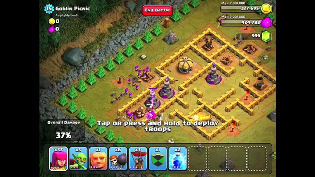 Clash of Clans Level 38 - Goblin Picnic