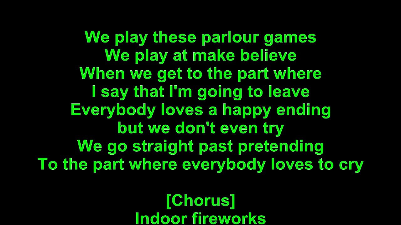 Elvis Costello – Indoor Fireworks Lyrics