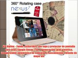 N9-Online - Funda estilo libro con tapa y protector de pantalla para Asus Google Nexus 7 de