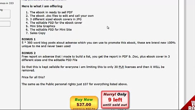 Adsense Blueprint with PLR & RR (Resale and Private Label Rights)