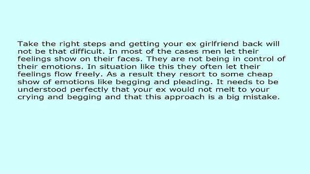 Tips For Men - What to Say to Get Your Ex Girlfriend Back?