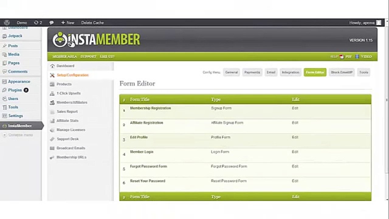InstaMember | Form Editor