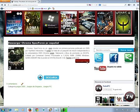Descargar e Instalar Chrome specforce full pc español
