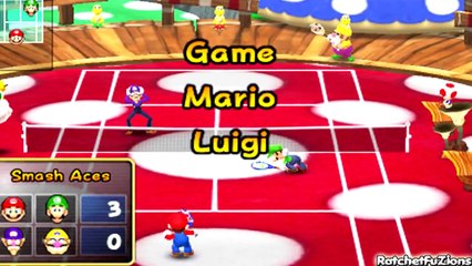 Mario Tennis Open 3DS: Part 1: World Open - Mushroom Cup