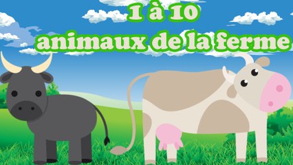 Apprendre à compter jusqu'à 10 avec les animaux de la ferme