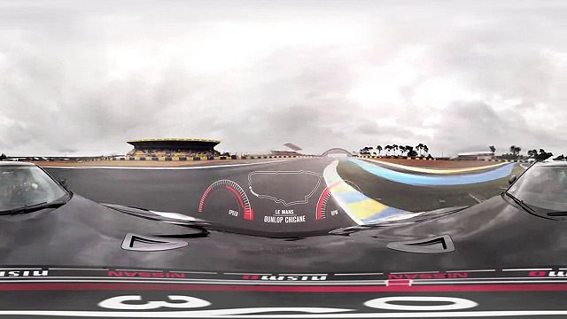 INCREDIBLE 360 DEGREE VIDEO! GT-R Drives First EVER 360 VR lap of #LeMans #GTR #NISMO