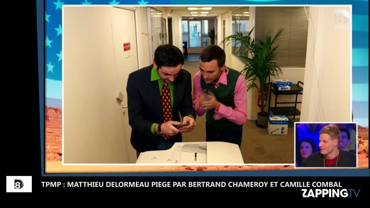TPMP : Matthieu Delormeau piégé par Bertrand Chameroy et Camille Combal (vidéo)