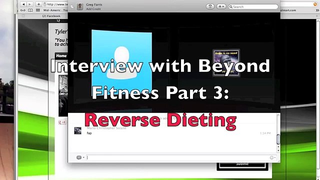 Interview with Beyond Fitness Part 3: Reverse Dieting