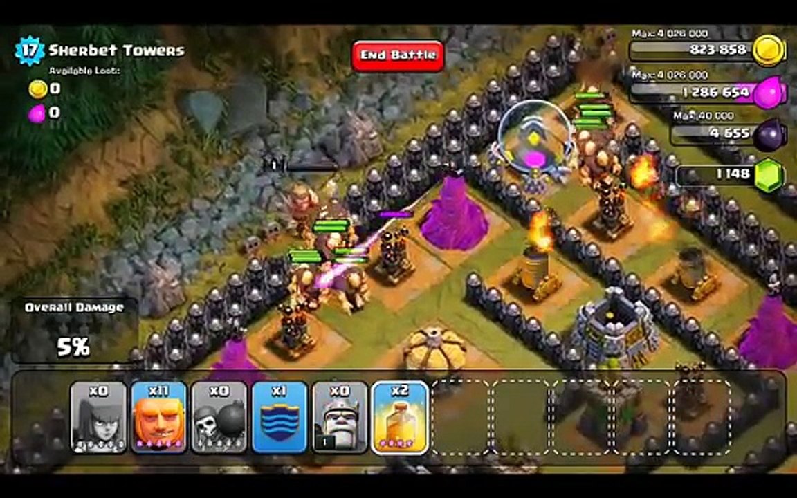 Clash of Clans Level 50 - Sherbet Towers (No PEKKA)