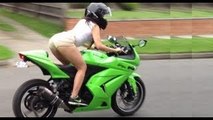 ASIAN GIRL DANCE WITH Ninja Kawasaki 250R Yoshimura Exhaust (Official Video)