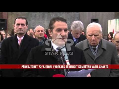 PËRKUJTOHET 72 VJETORI I VDEKJES SË HEROIT KOMBËTAR VASIL SHANTO