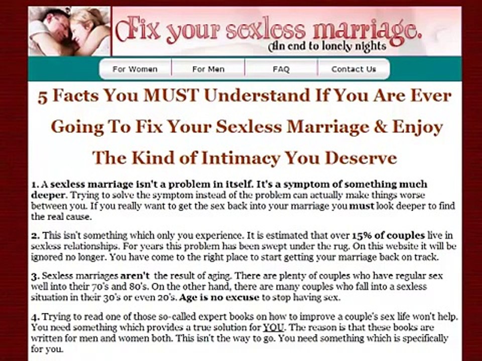 Fix Your Sexless Marriage Review | Is Fix Your Sexless Marriage Worth The Money?