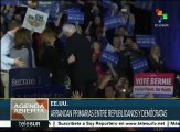 EE.UU.: Hillary Clinton gana a Bernie Sanders por 0.2% de votos