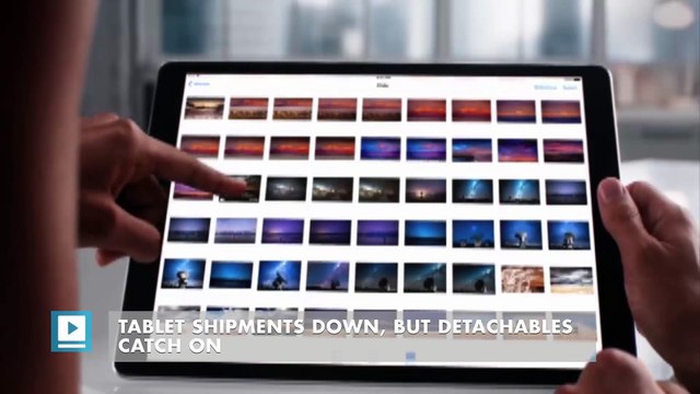 Tablet shipments down, but detachables catch on