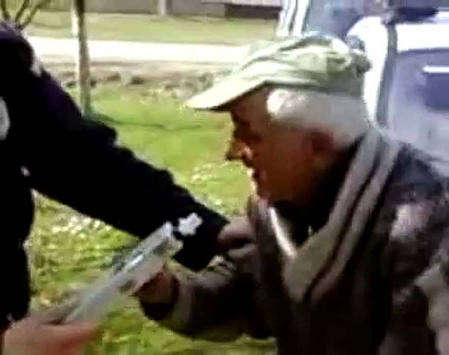 Cop and a drunk old man. very funny