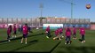 FC Barcelona training session: First training session of the month