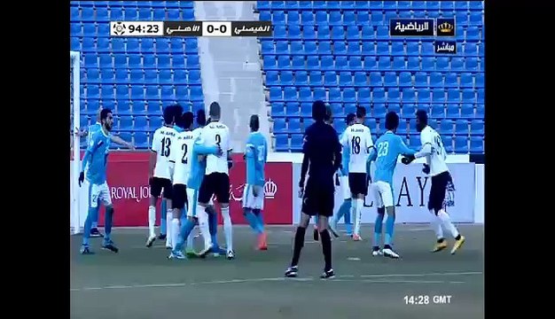 مشاهده اهداف مباراه الفيصلي والاهلي بتاريخ 2/2/2016 في كاس المناصير الاردن