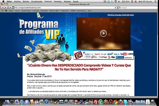 Programa de Afiliados - Video dentro del Programa de Afiliados VIP