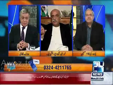 Khursheed Shah telling interesting facts about Rana Tanveer & PML(N) Npmake