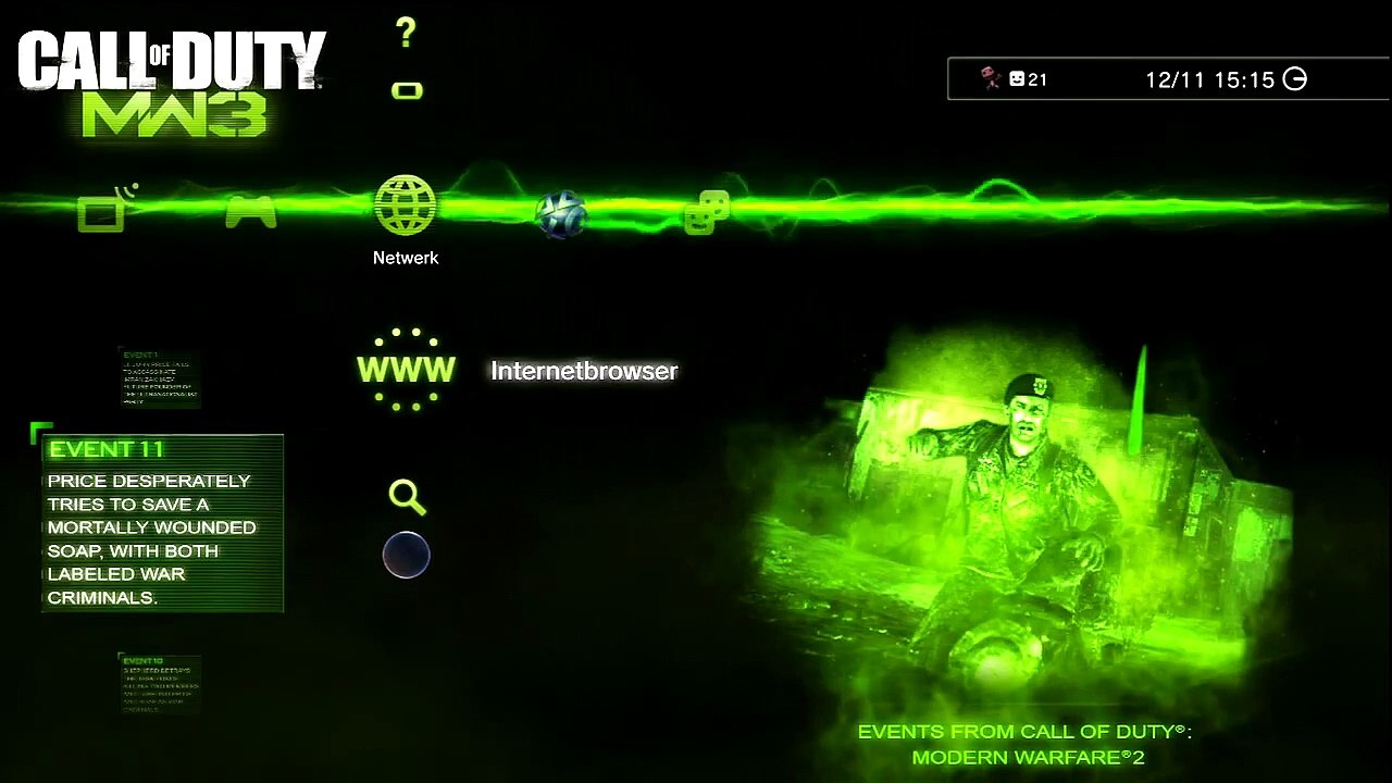 Mw3 Dynamic Theme ps3