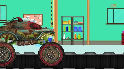 Haunted House Monster Truck | Car Wash | Cars For Kids