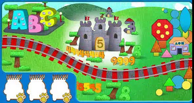 Blues Clues looking for his hidden Gold Clues in so many diferrent places