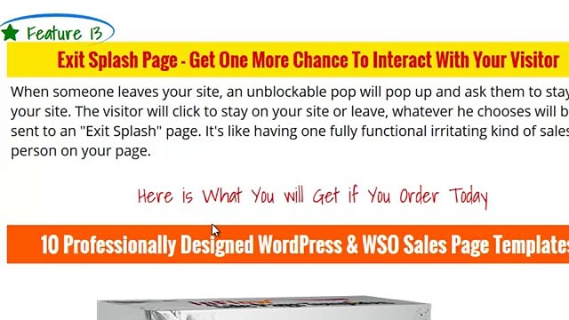 Inflow Sales Page Templates - Exit Splash Page / Exit Pop Up